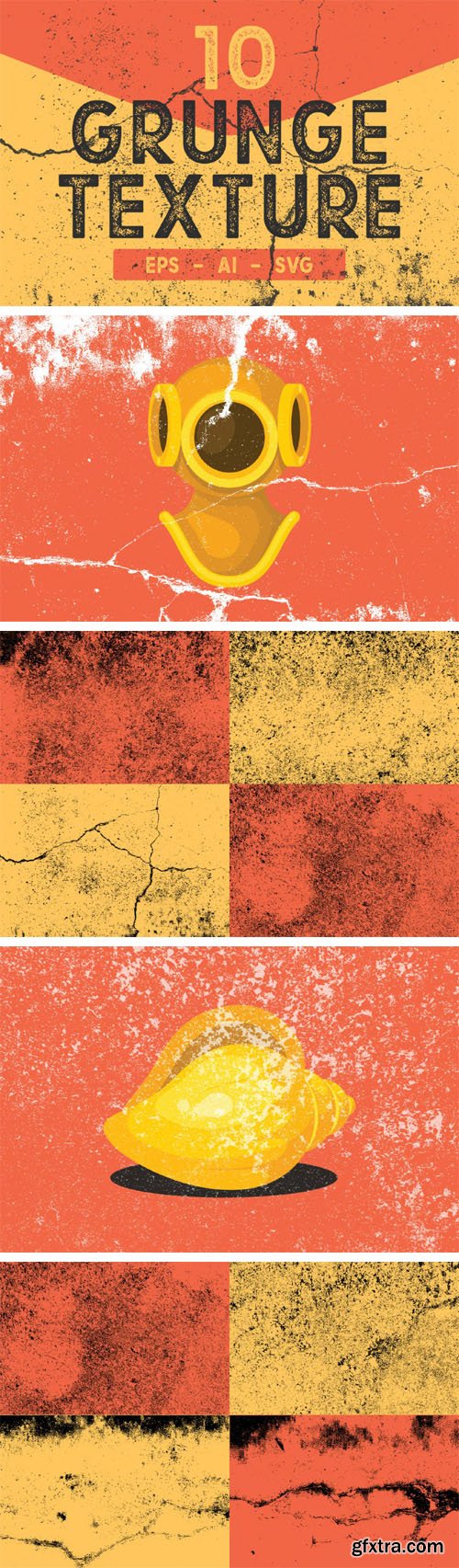 Vector Grunge Overlays Pack