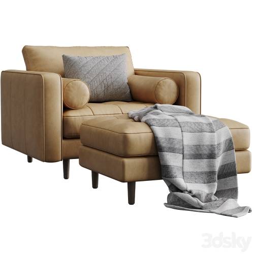 '3dsky Pro - Sven Charme Tan Armchair By Article' '3dsky Pro - Sven Charme Tan Armchair By Article'