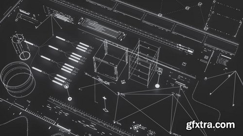 Gumroad - Max Bitiukov - Infrastructure 3D HUD Pack [Cinema4D/Xpresso]