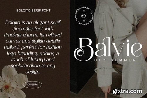 CreativeMarket - Bolqito Elegant Luxury Serif Font