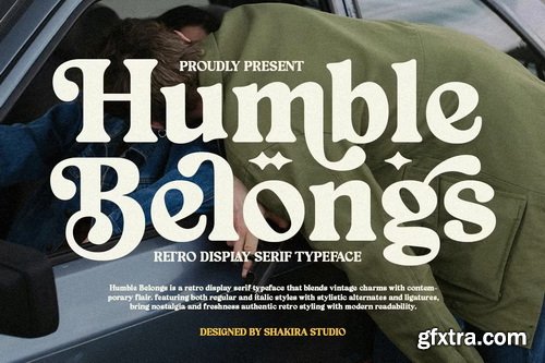 CreativeMarket - Humble Belongs Retro Serif Font