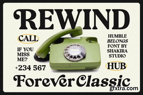CreativeMarket - Humble Belongs Retro Serif Font