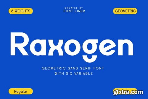 CreativeMarket - Raxogen Geometric Variable Font