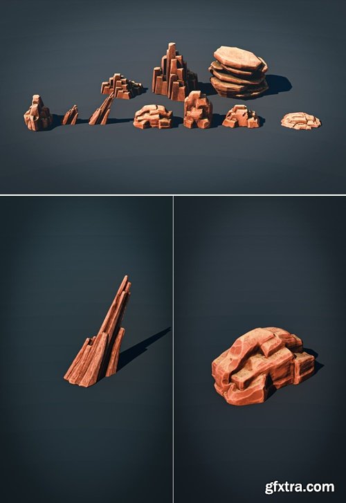 Gumroad - Stylized Rocks Pack