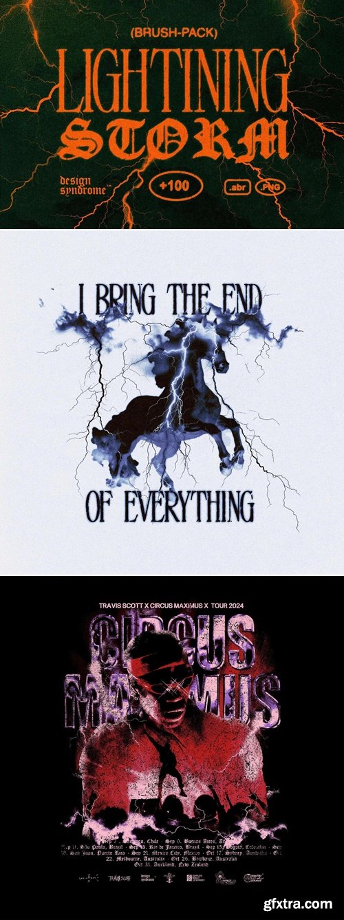 Pixelbuddha - Lightning Storm Brush Pack 4590