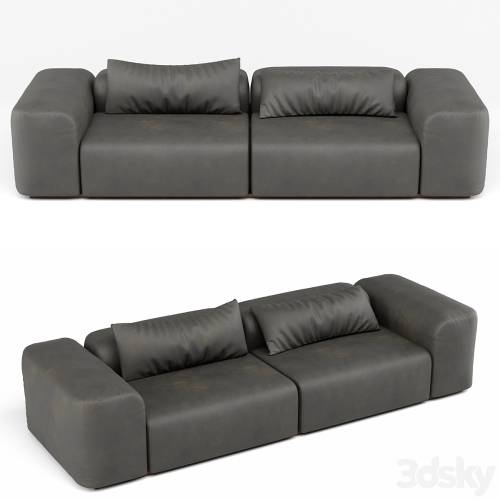 '3dsky Pro - Modern leather sofa' '3dsky Pro - Modern leather sofa'