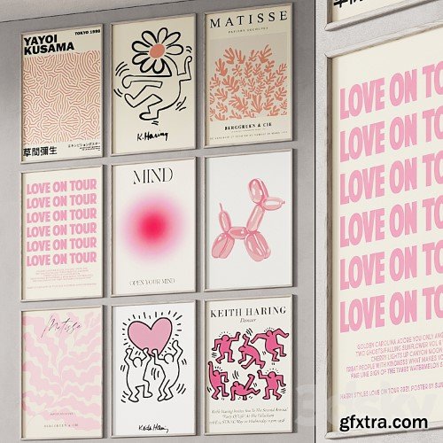 3dsky Pro - 256 frame models 01 pink vibe posters 01