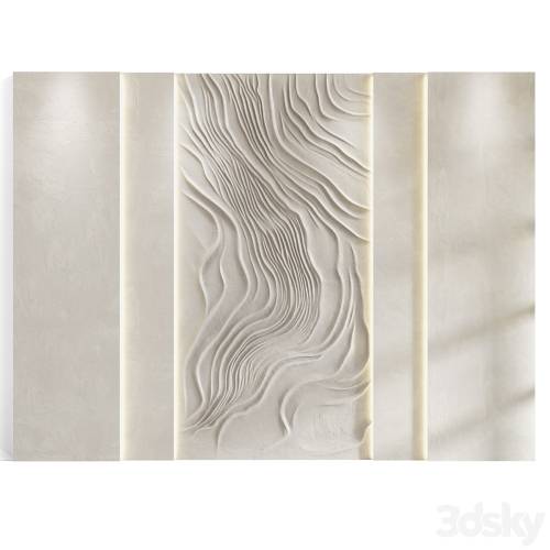 '3dsky Pro - Decorative panel Sand waves' '3dsky Pro - Decorative panel Sand waves'