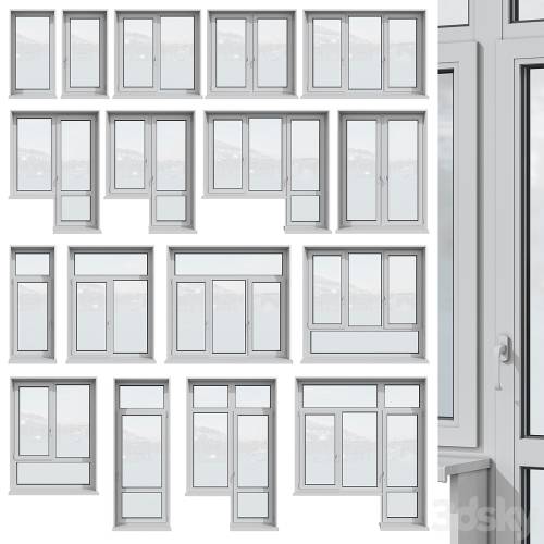 '3dsky Pro - Set of plastic windows' '3dsky Pro - Set of plastic windows'