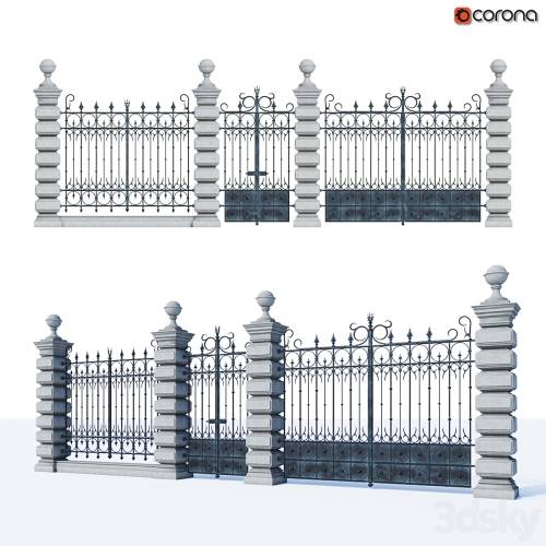 '3dsky Pro - wrought fence' '3dsky Pro - wrought fence'