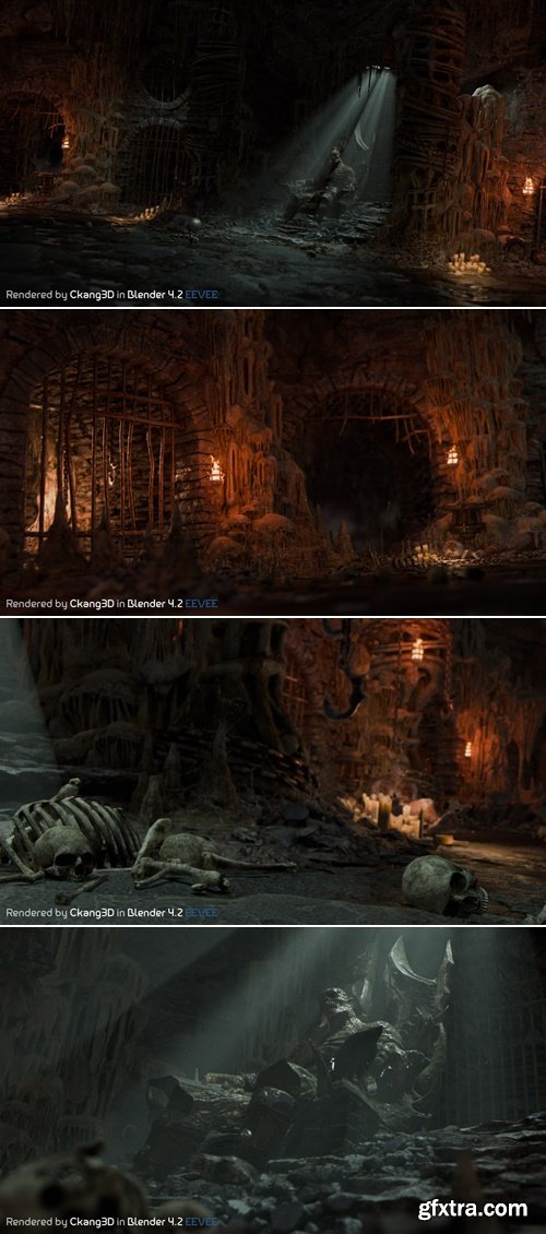 Patreon - Goro\'s Lair Scene for Blender