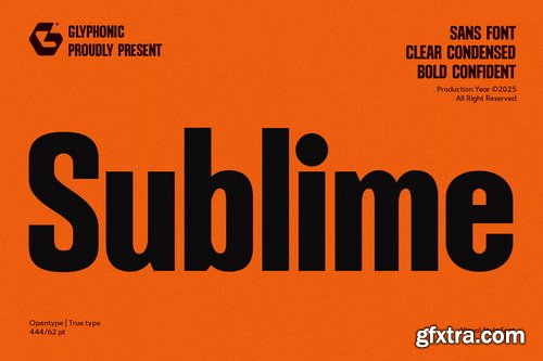 Sublime Bold Condensed Font