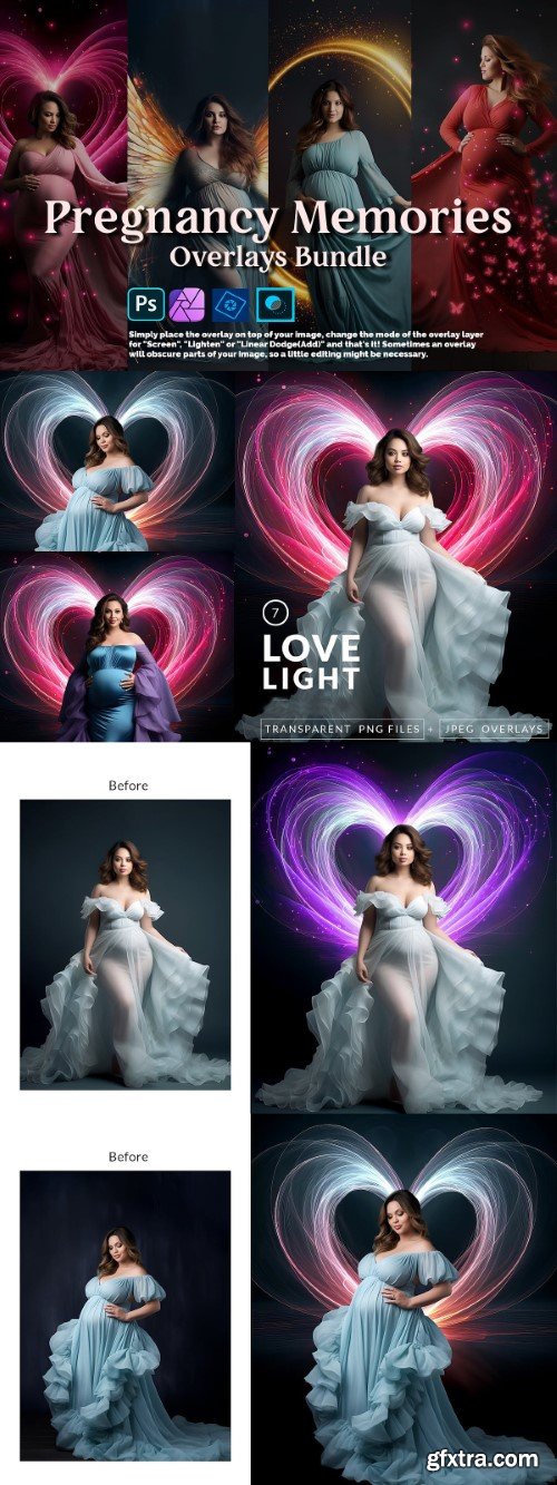 Creativemarket - Pregnancy Memories Overlays Bundle