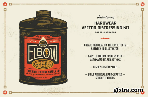 True Grit Texture Supply - HARDWEAR for Adobe Illustrator
