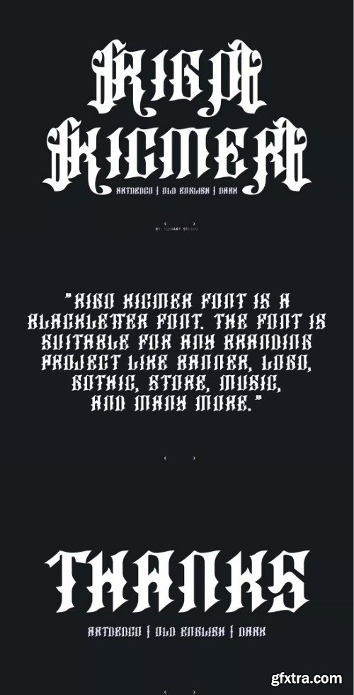 Rigo Kicmer - Old English Font