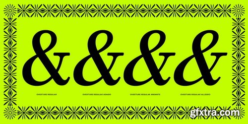 Overture Font Collection 36xOTF