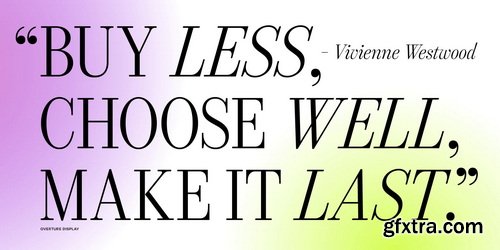 Overture Font Collection 36xOTF