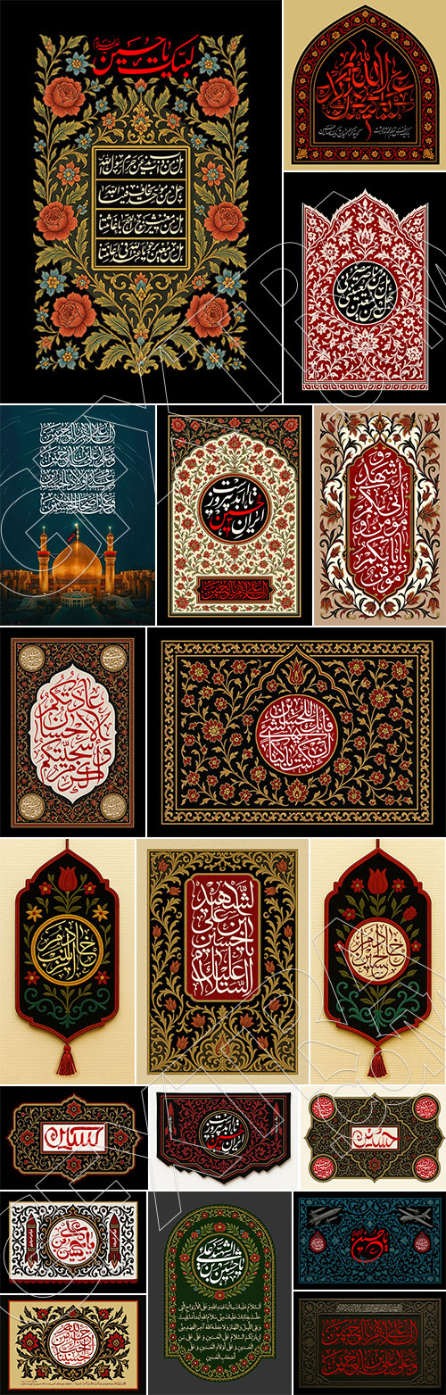25 Moharam PSD Templates for Shiite Muslims