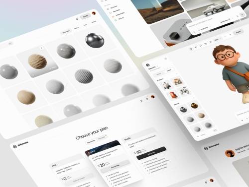 'Brainwave 2.0: AI-Powered 3D UI Kit'