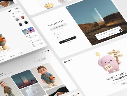 'Brainwave 2.0: AI-Powered 3D UI Kit'