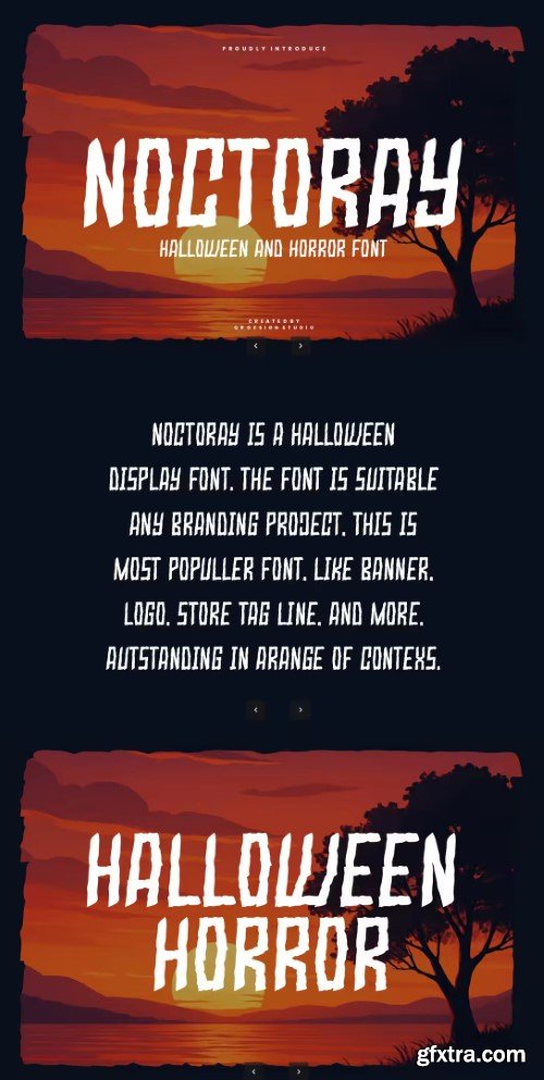 Noctoray - Halloween Font