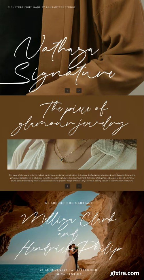 Nathasa Signature Font