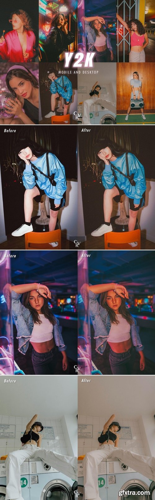 CVRpresets - 15 Y2K Aesthetic Lightroom Presets