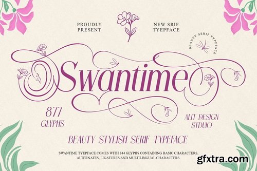 CreativeMarket - Swantime Typeface