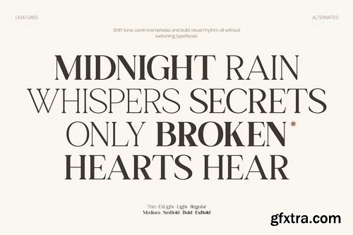 CreativeMarket - TT Gateral Elegant Serif Typeface