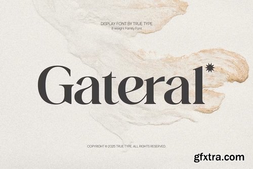 CreativeMarket - TT Gateral Elegant Serif Typeface