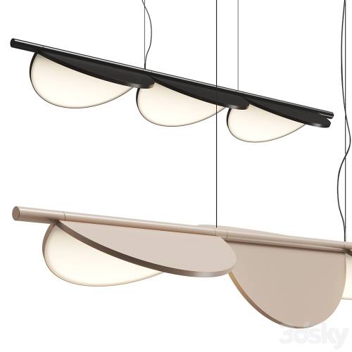 '3dsky Pro - Flos Almendra S3 Linear Pendant Lamp' '3dsky Pro - Flos Almendra S3 Linear Pendant Lamp'