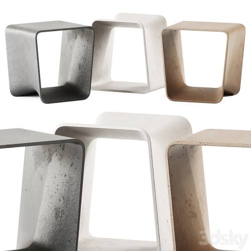 '3dsky Pro - Ecal Side Table by Swisspearl Italia'