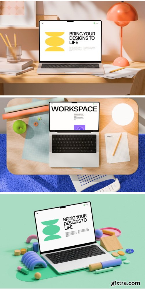 Wannathis - Workspace MacBook Pro mockups