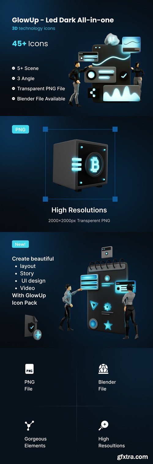 Glow Up | 3D LED Dark Technology Pack