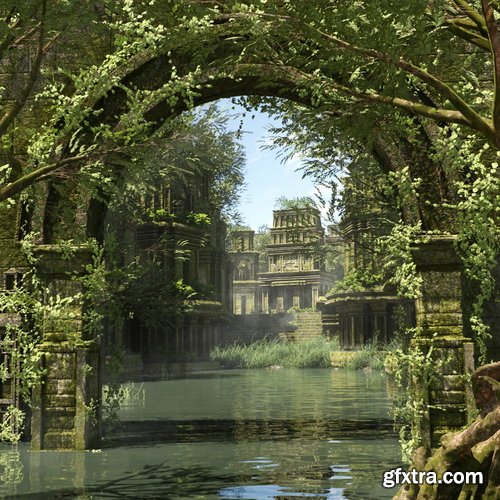 Gumroad - Chuck_CG - Ancient Temple Asset Pack