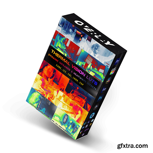 OverlayFX - Thermal Vision LUTs - Dynamic Infrared and Heatwave Effects LUTs Collection