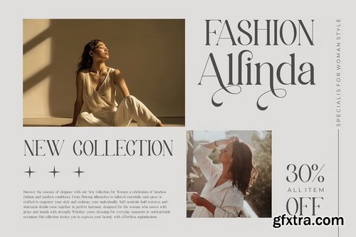 CreativeMarket - Alfines Modern Classy Serif Font