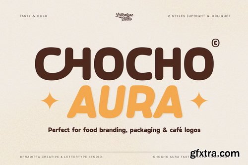 CreativeMarket - Chocho Aura Tasty Bold Food Font