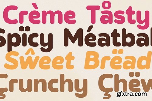 CreativeMarket - Chocho Aura Tasty Bold Food Font