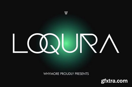 CreativeMarket - Loqura Sleek Futuristic Logo Font