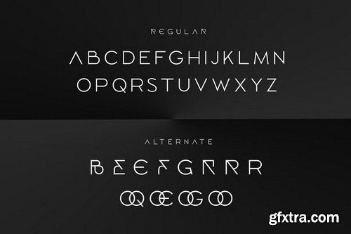 CreativeMarket - Loqura Sleek Futuristic Logo Font
