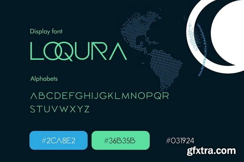 CreativeMarket - Loqura Sleek Futuristic Logo Font