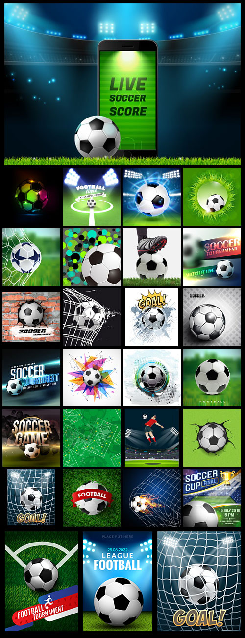 Creative Football Backgrounds 51xEPS