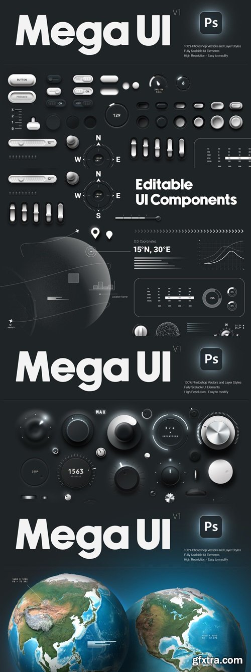 Mega UI V1 - User Interface Kit