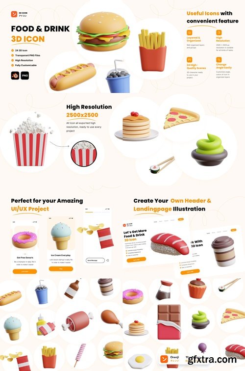 Food & Drink 3D Icon