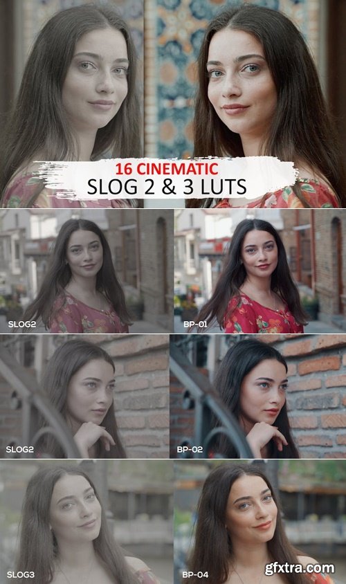 GNProduction - 16 Cinematic Fashion Luts - Film Slog2 & Slog3 Luts