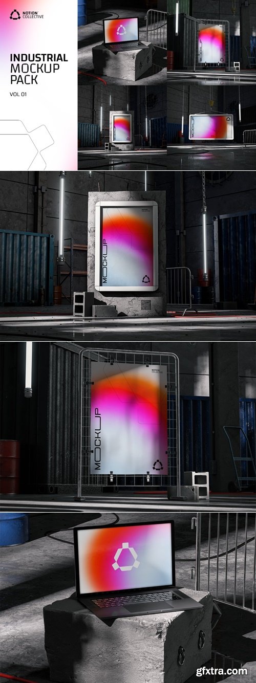 MockupCloud - Industrial Mockups vol. 01