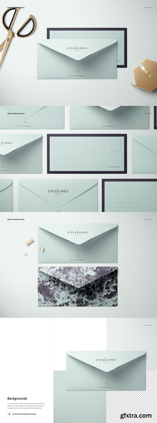 Creatsy - Envelopes &amp; Cards Mockup Bundle