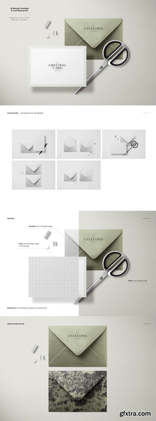 Creatsy - Envelopes &amp; Cards Mockup Bundle
