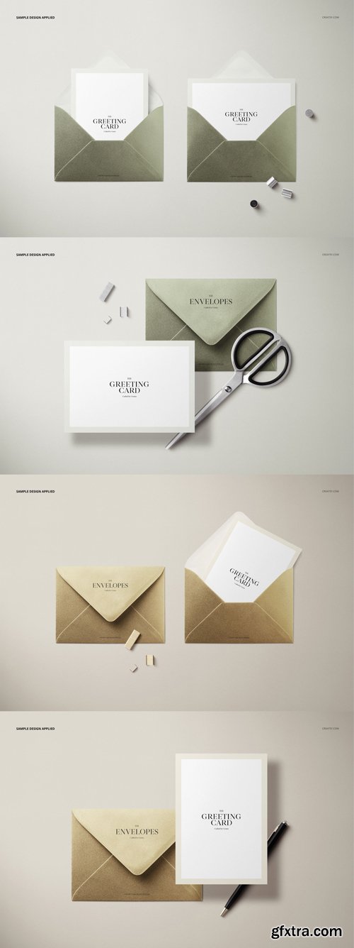 Creatsy - Envelopes &amp; Cards Mockup Bundle